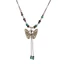 BTF Phong Cách Vintage Handmade Tròn Gốm Sứ Đính Hạt Vòng Cổ Xu Hướng Thiết Kế Bướm Vòng Cổ Choker Nữ Trang Sức