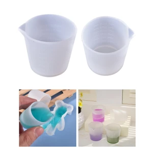 GODD 2 Chiếc Cốc Trộn Chống Dính Cốc Đo Silicon Cho Nhựa Đúc Dự Án DIY
