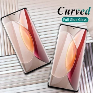 2 Chiếc Kính Cong 3D Cho Vivo iQOO 11 10 9 8 5 Pro X90 Y78 X70 X60t X60 X50 Plus Kính Cường Lực Bảo Vệ Màn Hình Cho Vivo X90 X80 X70 X60 X50 V27 V25 S16 S15 S12 Pro X51 Phim