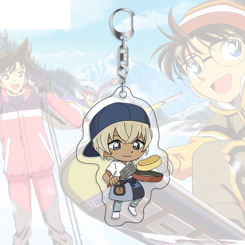 Móc khóa DETECTIVE CONAN ver PHỤC VỤ Thám Tử Lừng Danh in hình anime chibi độc đáo mica trong acrylic