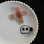 Miss * Kẹp tóc mát mẻ ngọt ngào cho bé gái Goth Cross Skull Shape Thanh thiếu niên Kẹp tóc Halloween
