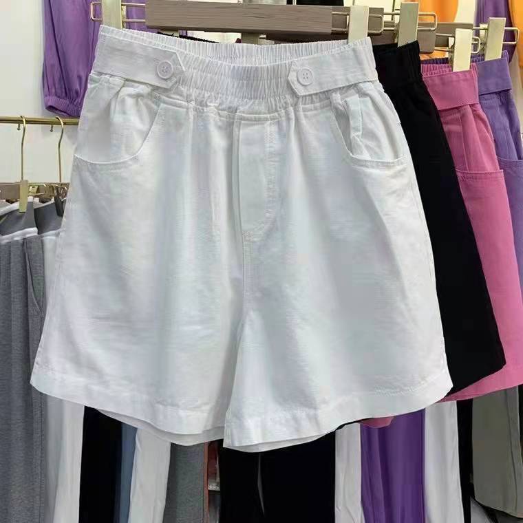 Quần ngắn ống rộng Cotton dành cho nữ sinh viên mùa hè Quần short xu hướng ống rộng