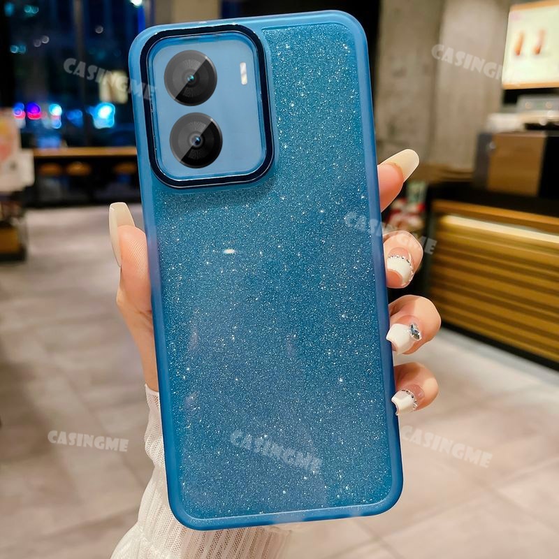 Iqoo z7x iqooz7x 5g 2023 vỏ lấp lánh sang trọng cho iqoo z7x iqooz7x z7 x 5g 2023 vỏ điện thoại trong suốt bằng silicon mềm bảo vệ ống kính máy ảnh ốp lưng chống va đập