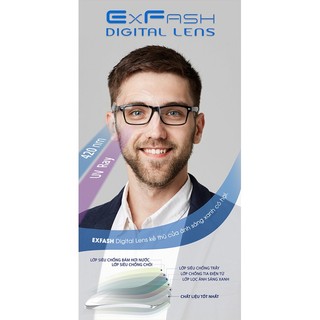 Tròng kính Exfash Hàn Quốc 1.6 - Độ cao - Chống trầy, chói, UV & bám hơi nước