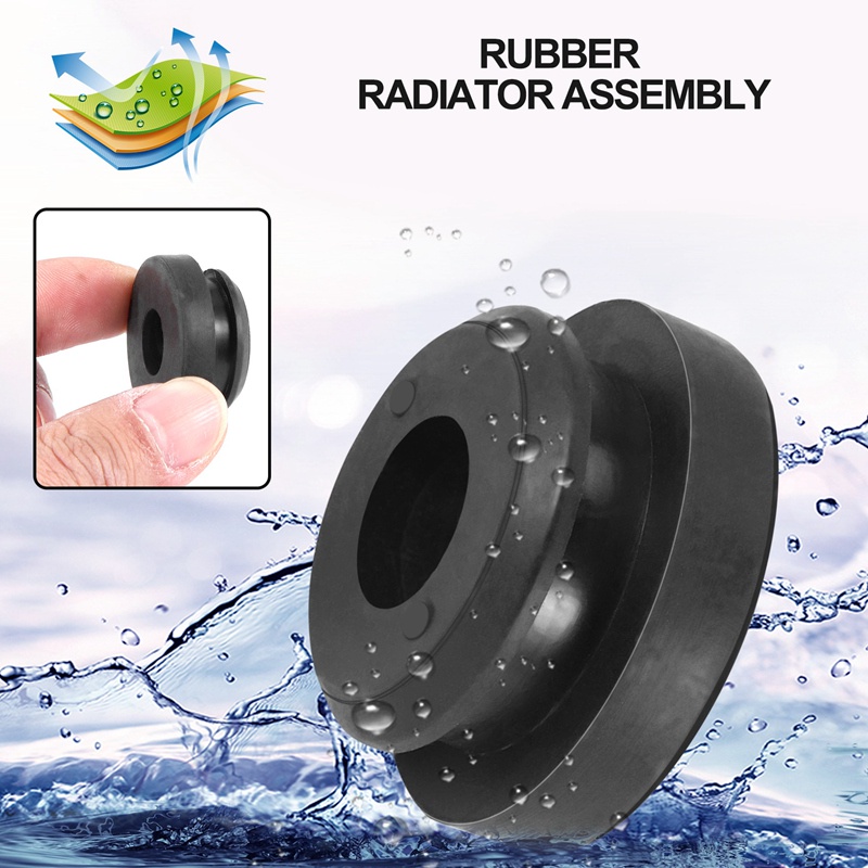 2 Bộ Tản Nhiệt Lắp Ráp Trên Cách Nhiệt Gắn Cao Su Bushing Đen Phù Hợp Cho Accord 74173-SJ4-000