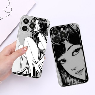 Tomie Manga Dành Cho IPhone 16 15 14 13 12 11 Pro ProMax XS XR XSmax Mini 7 8 + 7Plus 8Plus Plus SE 2020 Vỏ Mềm Silicon DCT