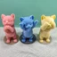 Unstop * Khuôn Silicon Mềm Hình Mèo Khuôn Nhựa Fondant Khuôn Làm Bánh Xà Phòng Sôcôla DIY Nghệ Thuật