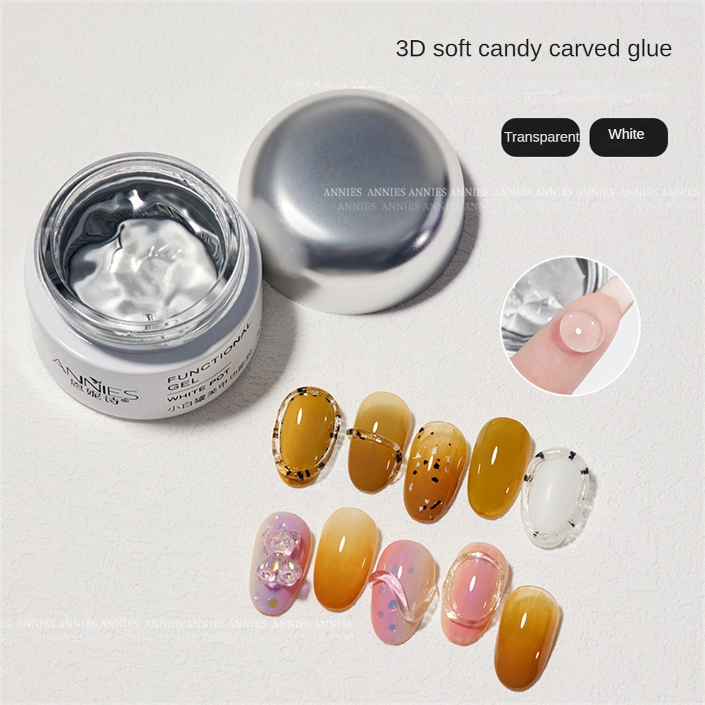 Ảnh ANNIES Keo Dán Móng Tay Màu Trắng Trong Suốt Chống Dính DIY 2