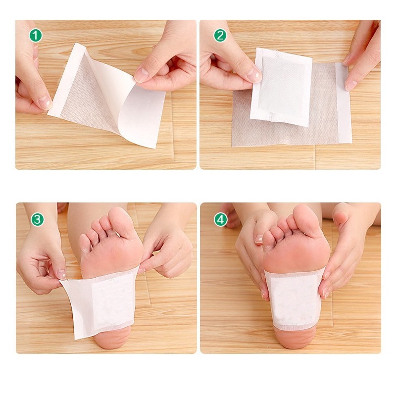Set 50 Miếng Dán Thải Độc Lòng Bàn Chân Thảo Dược Bắc Kinh Làm Sạch Sâu Chăm Sóc Sức Khỏe