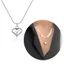 BTF Thép Titan Trái Tim Mặt Dây Chuyền Vòng Cổ Choker Trái Tim Mặt Dây Chuyền Xương Đòn Dây Xích