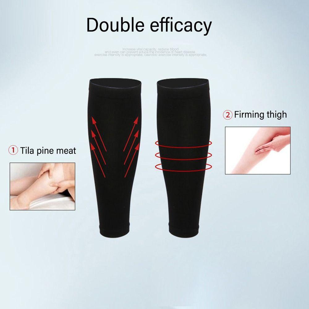 YOLOGO - Hỗ trợ bắp chân thể thao bằng nylon ngăn ngừa giãn tĩnh mạch, tất nén không cổ chân màu đen, co giãn tốt cho bóng rổ