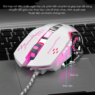 Chuột máy tính Gaming có dây X7 - Led RGB, 6 nút bấm DPI Khủng 3200 Chơi Game Làm Việc Văn Phòng Cực Tiện Dụng