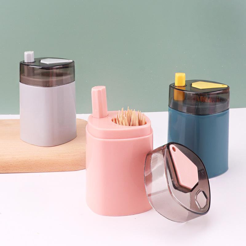 Hộp Đựng Tăm Tự Động Bật Thông Minh Lúa Mạch - Lọ Đựng Tăm - Hũ Đựng Tăm Xỉa Răng Tự động