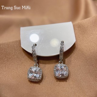 Bông tai dáng chốt tròn dáng thả