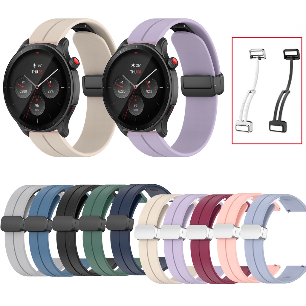 Per Amazfit GTR 42mm 20mm cinturino in twill di silicone (arancione