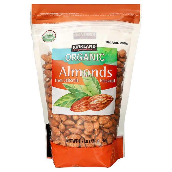 Hạt hạnh nhân hữu cơ Kirkland Signature Organic Almonds 771g