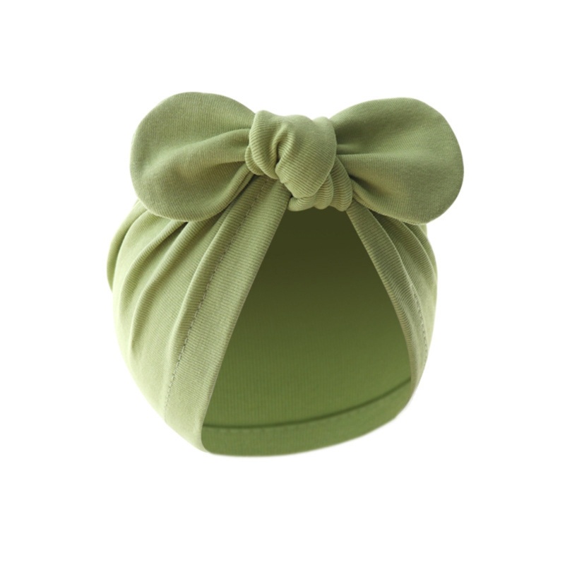 Sa Bowknot Beanie Mũ Cho Bé Muslin Turban Mũ Ấm Áp Mũ Sơ Sinh Ảnh Đạo Cụ