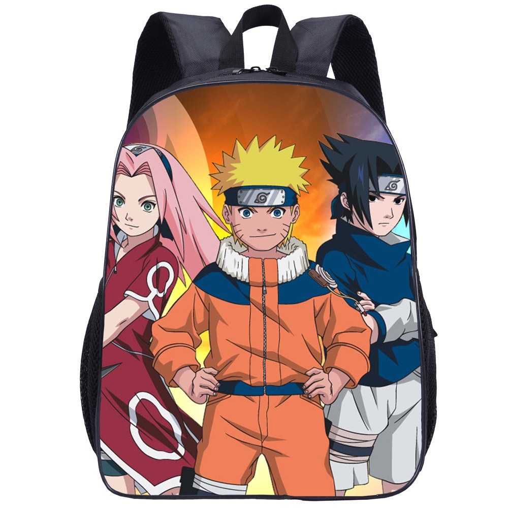 YT2 Naruto Ba Lô Cho Trẻ Em Học Sinh Dung Tích Lớn Thoáng Khí In Thời Trang Cá Tính Đa Năng Túi Nữ T