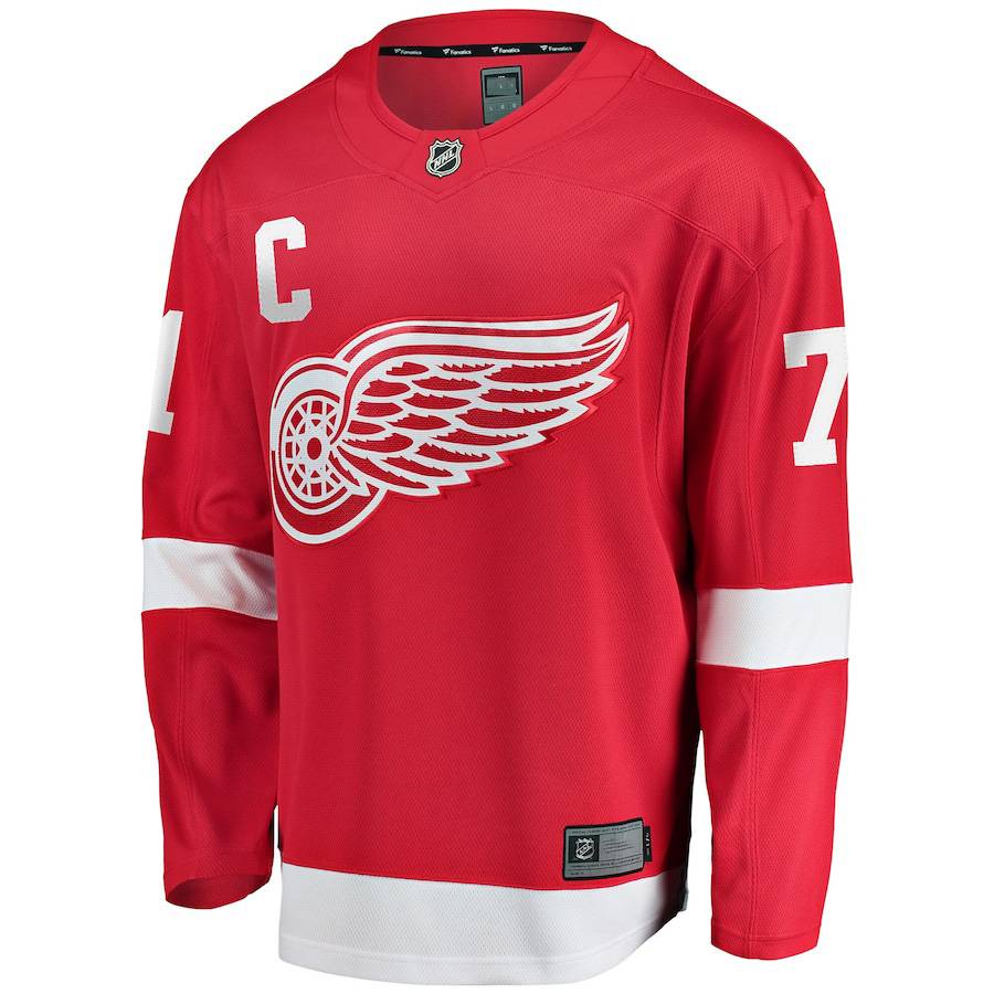 Áo Jersey khúc côn cầu đội nhà Detroit Red Wings của Larkin - Phiên bản đặc biệt, áo thun dài tay dành cho người hâm mộ
