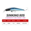 TOPTOOLCX chìm Mồi Minnow Giải quyết nóng Crankbaits Minnow Mồi