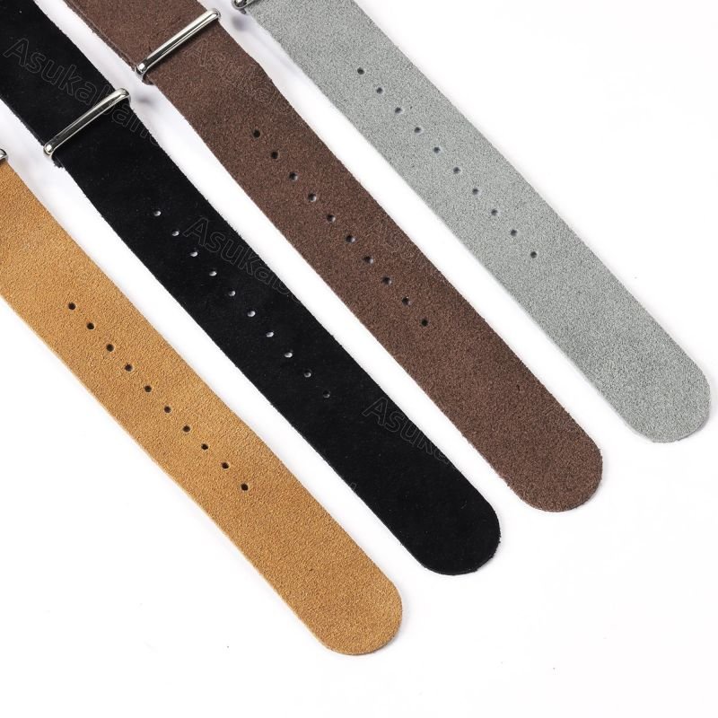 Nato Dây Đeo Đồng Hồ Bằng Da Lộn Thật 20mm 22mm Phong Cách Doanh Nhân Cho Nam Và Nữ