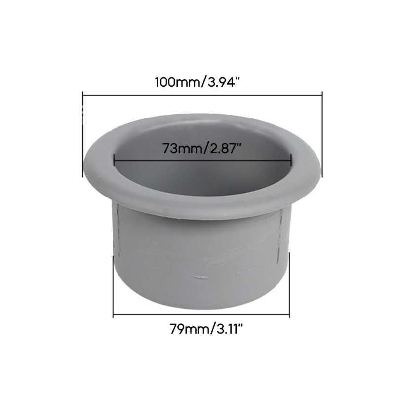 2-piece Cup Water Drink Holder Recessed Insert for RVs Car Marine Boat Trailer