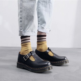 Giày T-Strap Mary Jane da thật nữ phong cách Anh, cổ điển, thời trang sinh viên, ngoài trời