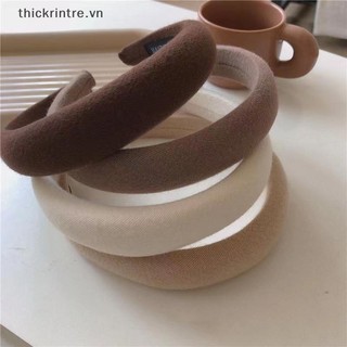 Băng Đô Cài Tóc Bản Rộng Bằng Xốp Phong Cách Hàn Quốc Thời Trang Cho Nữ