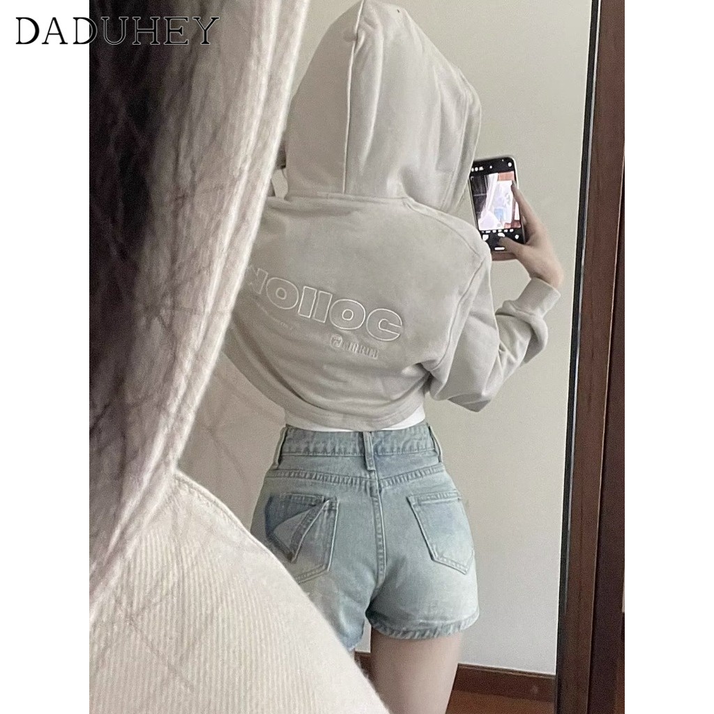 Ảnh Chân váy chữ A DADUHEY denim lưng cao phong cách Mỹ đường phố cao cấp size lớn 2