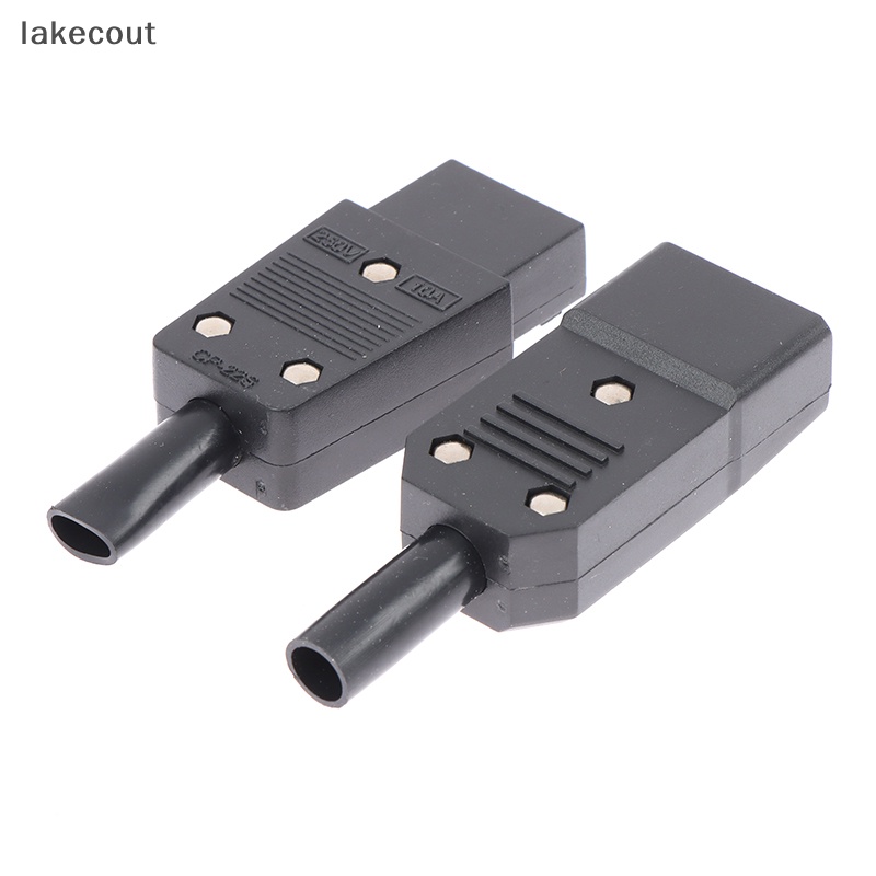 Đầu Nối Phích Cắm AC 3 Chấu C13 C14 16A 250V Tiện Dụng