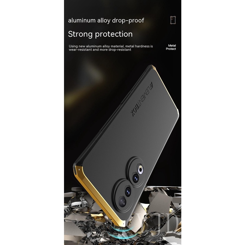 Ốp Điện Thoại Kim Loại Chống Sốc Cho Honor 90 Pro / Honor 90 Pro