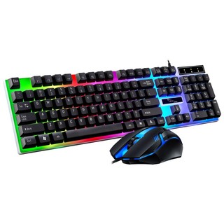 Bộ Bàn Phím + Chuột Máy Tính Có Dây Giả Cơ G21B, Sử Dụng Máy Tính Bàn, Laptop
