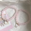 Vòng tay mèo con màu hồng dễ thương mới ins girl heart pure desire kt bracelet bạn gái chị em headpiece