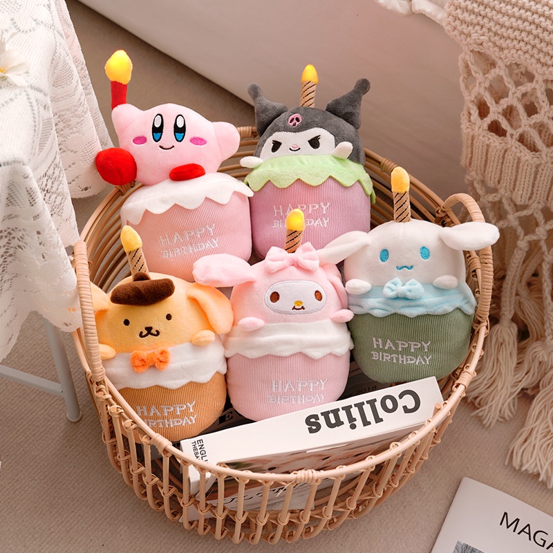Chính Hãng Nhân Vật Hoạt Hình Hát Búp Bê Âm Nhạc Sang Trọng Đồ Chơi Quà Tặng Sinh Nhật Cho Trẻ Em Bánh Sinh Nhật Búp Bê Kuromi Giai Điệu Quế Chó Pudding Chó Ngôi Sao Cappy