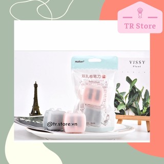 Bộ 2 chuốt đôi chuyên dụng dành cho chì kẻ chân mày và chì kẻ môi trang điểm