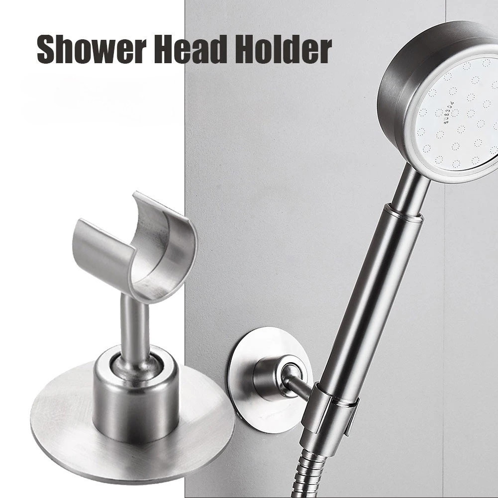 Giá Đỡ Vòi Hoa Sen Bằng Thép Không Gỉ 304 Tải Trọng Mạnh Xoay 360 Độ Kèm Ốc Vít ° Giá Đỡ Xoay Điều Chỉnh Được Có Móc Treo Cho Phòng Tắm