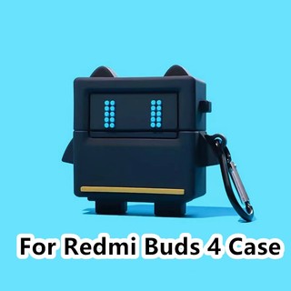 【 imamura 】 Dành Cho Redmi Buds 4 Ốp Lưng Hoạt Hình Hợp Thời Trang Màu Hồng Ốc Cho Redmi Buds 4 Vỏ Mềm Vỏ Tai Nghe