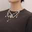 Vòng cổ chocker ngọc trai đính hạt, thời trang thanh lịch cho buổi tiệc