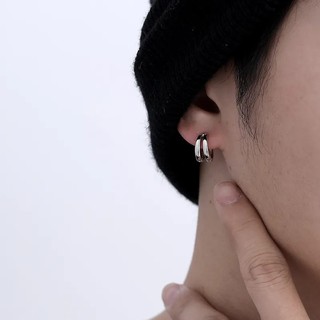 Khuyên Tai Dạng Vòng Đôi Siêu Mỏng Đơn Giản Thời Trang Dự Tiệc Cưới Cho Nam Và Nữ