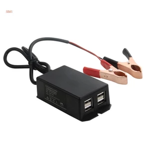 Cục Sạc Chuyển Đổi Nguồn DC 12V 4 Cổng USB Tự Động Nhận Diện Chargi Cho Điện Thoại