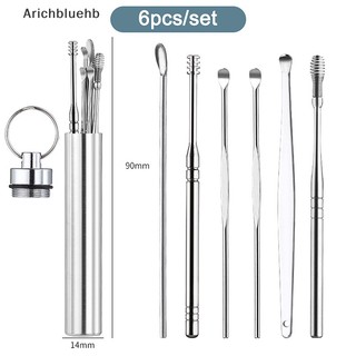 Bộ 6 Dụng Cụ Lấy Ráy Tai Bằng Thép Không Gỉ