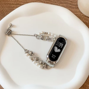 Dây đeo thời trang cho Xiaomi Mi Band 5/6/7/8/9/10, phụ kiện thông minh, dây đồng hồ đeo tay, tương thích Mi7/6/5