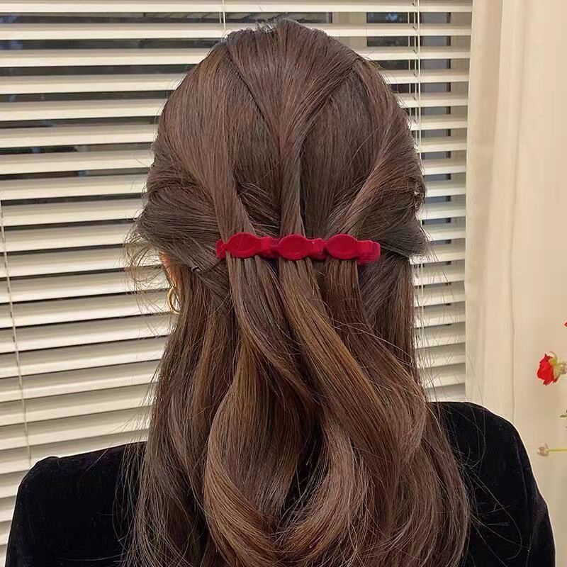 1 / 2 Kẹp Tóc Mỏ Vịt Hai Lớp Vintage - Kẹp Tóc Cổ Tích Thanh Lịch Cô Gái Bên Nổ Kẹp Tóc - Phụ Kiện Tóc Nữ Cho Tiệc Ngày Lễ / Chụp Ảnh