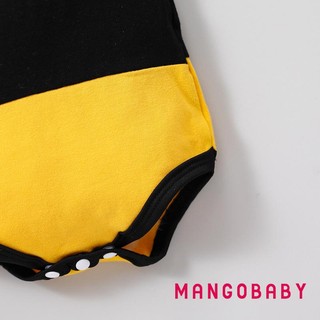 Mgg-bộ trang phục ong cho bé sơ sinh, Bộ áo liền quần ong mật ngắn tay + Mũ + Cánh + Tất