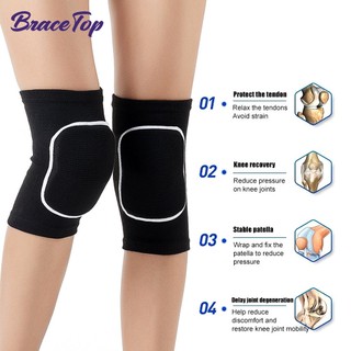 Set 1 / 2 Cặp Đệm Bảo Vệ Đầu Gối Khi Chơi Bóng Chuyền / Bóng Chày / Tennis / Chạy Bộ / Đạp Xe Cho Nam Và Nữ