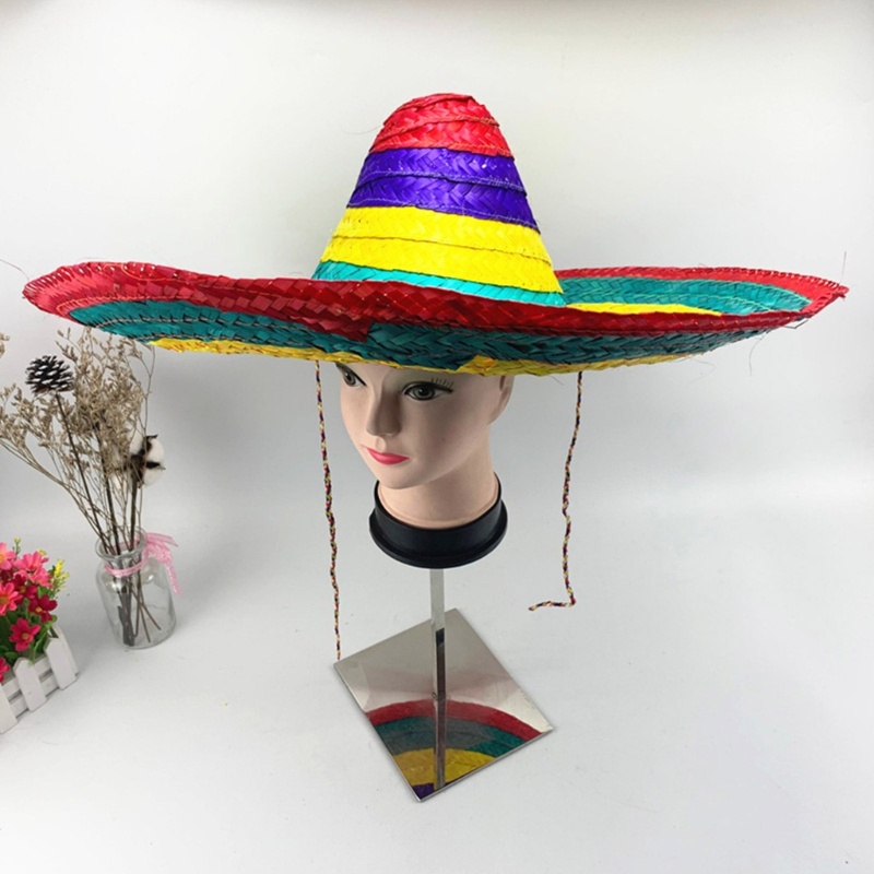 YOI LuauEvent Mũ Rơm Lễ Hội Trang Phục Đảng Mũ Người Lớn Mexico Mũ Truyền Thống