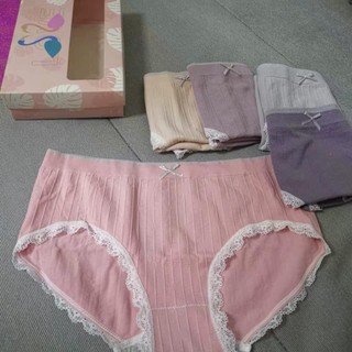 Hộp 5 Quần Lót Cotton Hồng Hạc 4 Chiều Co Giãn Luyoo11.vn