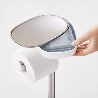 Kệ treo giấy vệ sinh kèm cọ toilet Joseph Joseph Toilet Butler Plus Steel 70519  GermanySnT HCM 350021