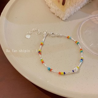 MEOWU Vòng Đeo Tay Dạng Chuỗi Hạt Hình Nhiều Màu Sắc Dễ Thương Phong Cách Hàn Quốc