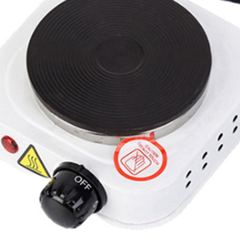 500w Hot Plate Iron Burner Máy sưởi cà phê Thiết bị nấu ăn gia dụng Phích cắm EU màu trắng